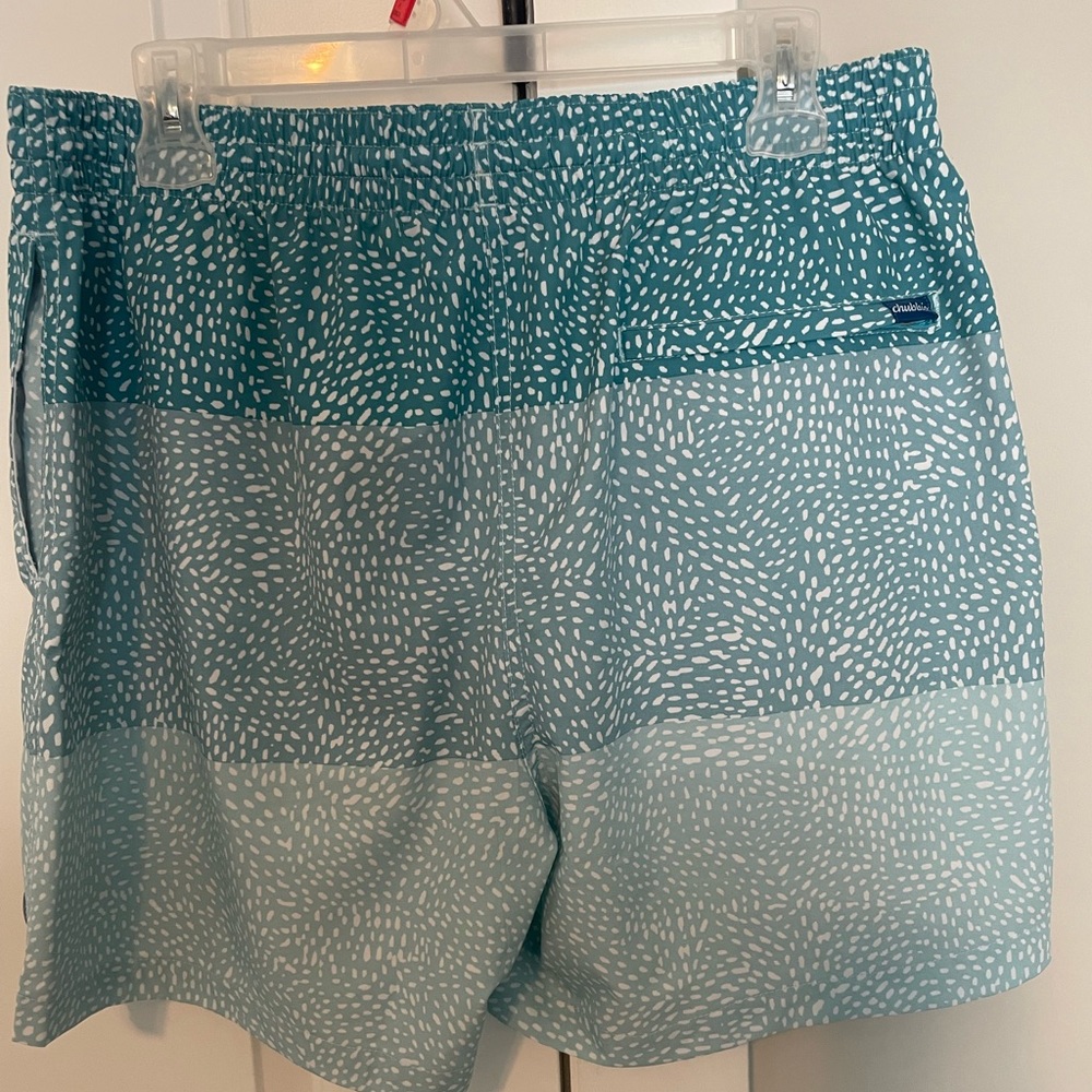Chubbies Mens Swim Trunks- XL- Green Multi